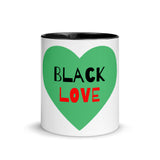 "Black Love" Mug with Color Inside